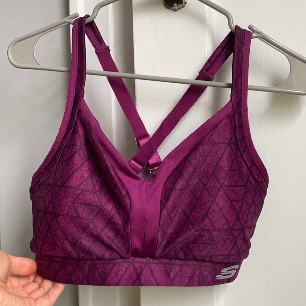 Magenta Skechers Sports Bra